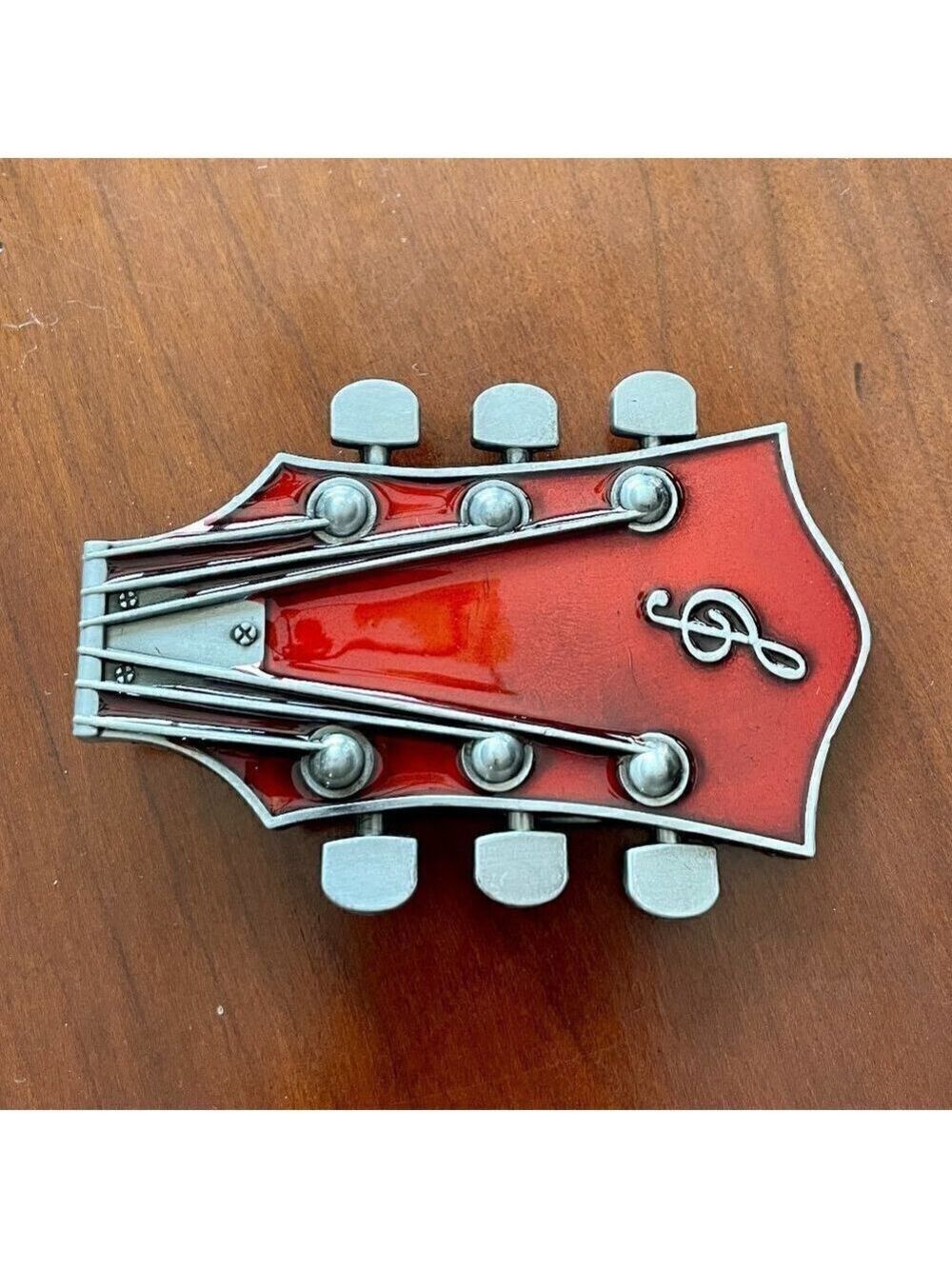 Guitar Rocker Blue Headstock Belt Buckle - Picture 4 of 15